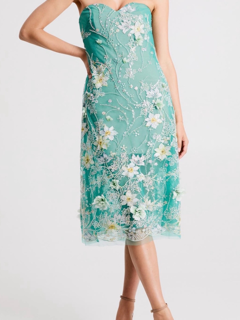 HELSI
Francine
Embellished Floral
Appliqué Strapless
Cocktail Dress - Picture 2 of 7